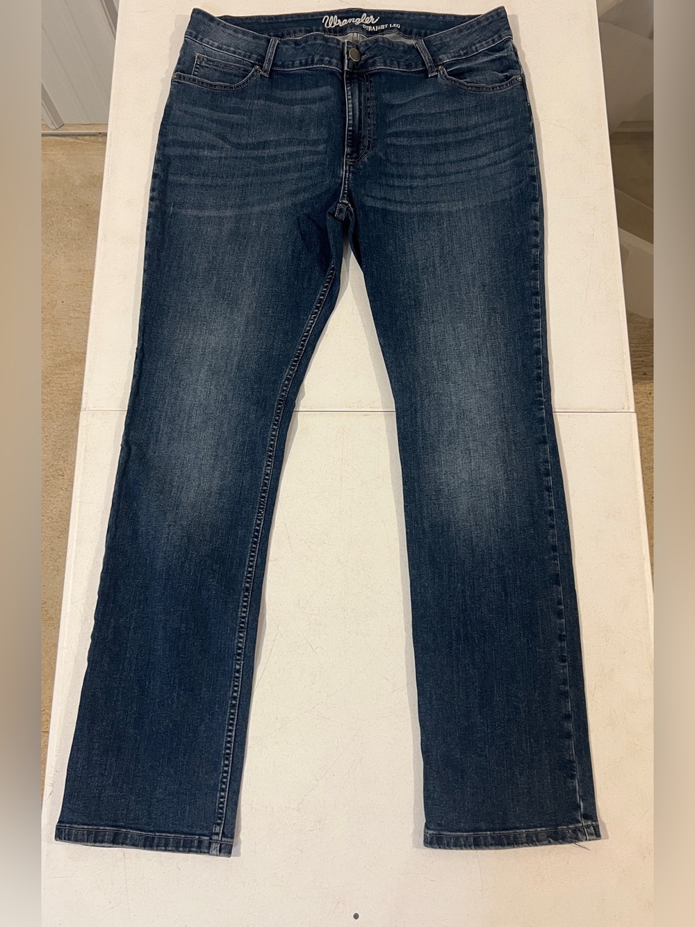 Wrangler Women's Dark Blue Straight Leg Jeans